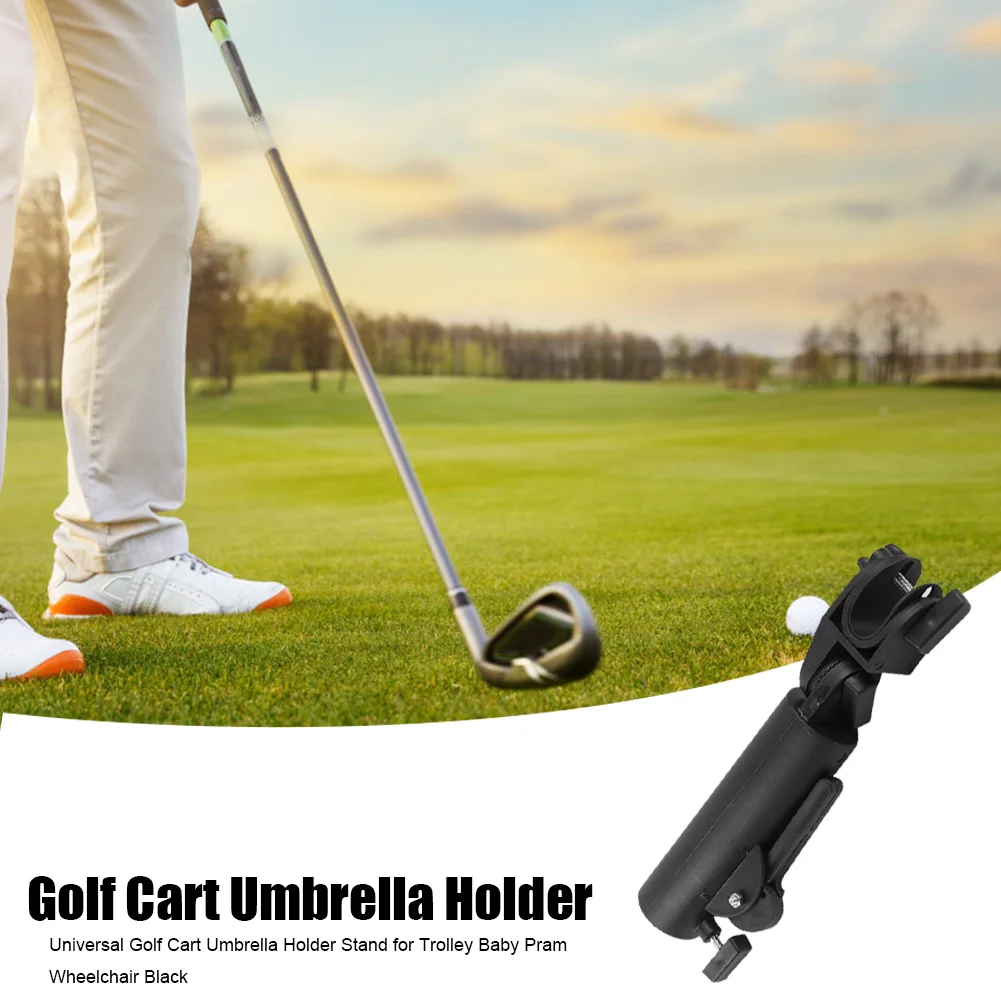 Golfkar Parapluhouder Dubbele slotconnectorstandaard voor trolley Outdoor Dubbele slotconnector Rolstoelaccessoire