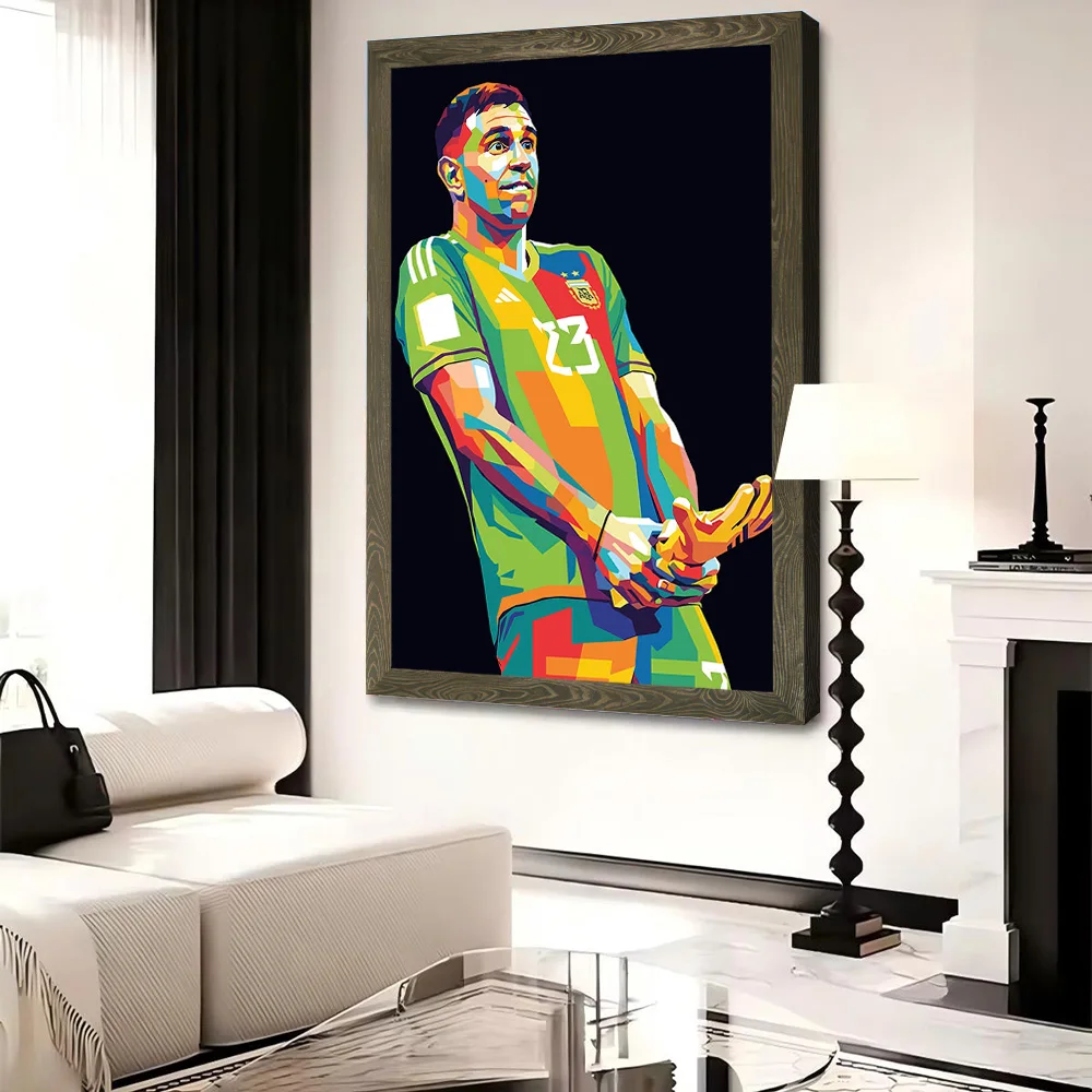 Emiliano Martinez Pop Art Portrait Printed Canvas Poster Personalized High Quality Wall Art Paintings for Painting Vintage Decor - view 4