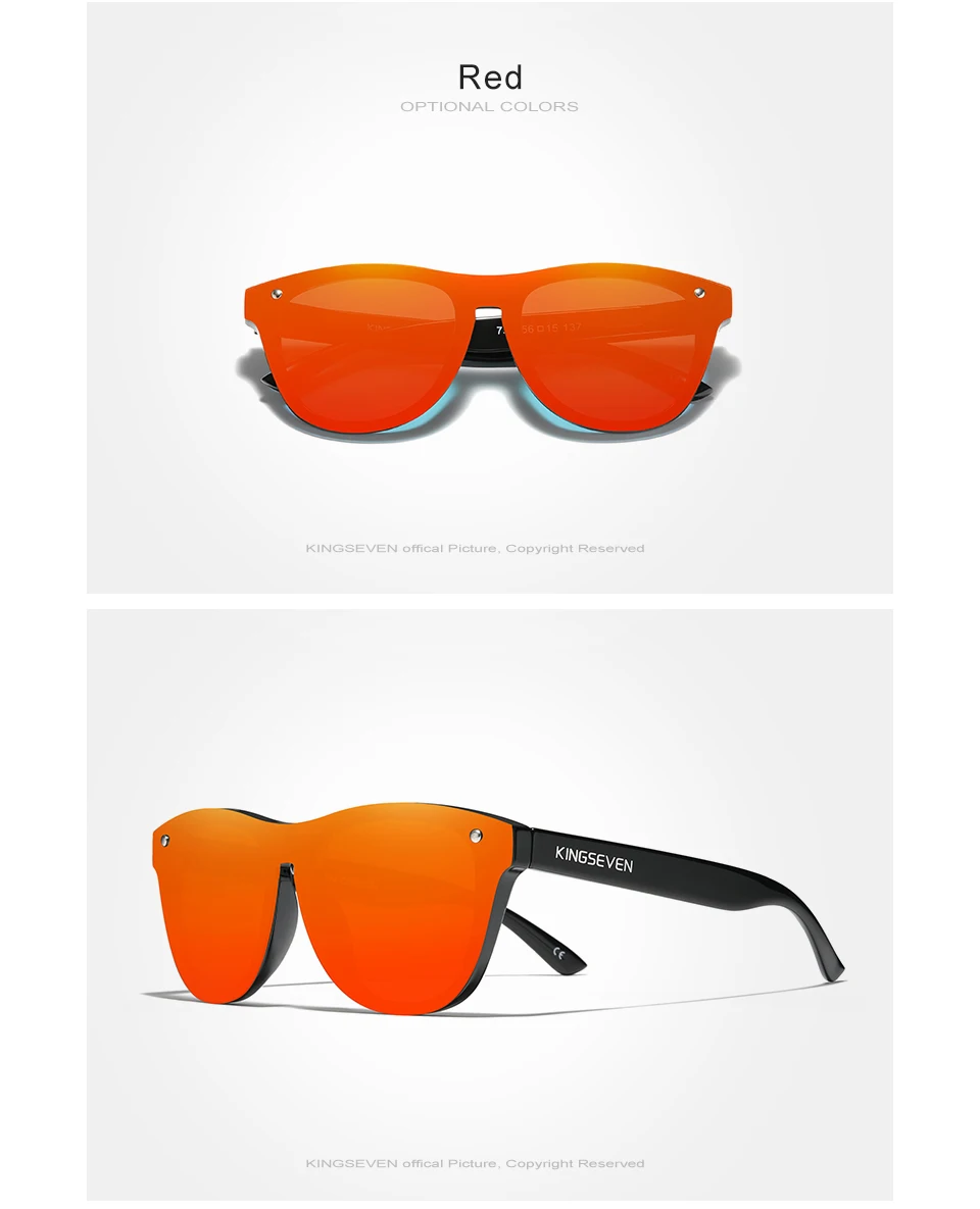 KINGSEVEN 2024 Neue Marke Design frauen Gläser TR90 Polarisierte Sonnenbrille Männer Retro Sonnenbrille Sonnenbrille Herren – Detail 8