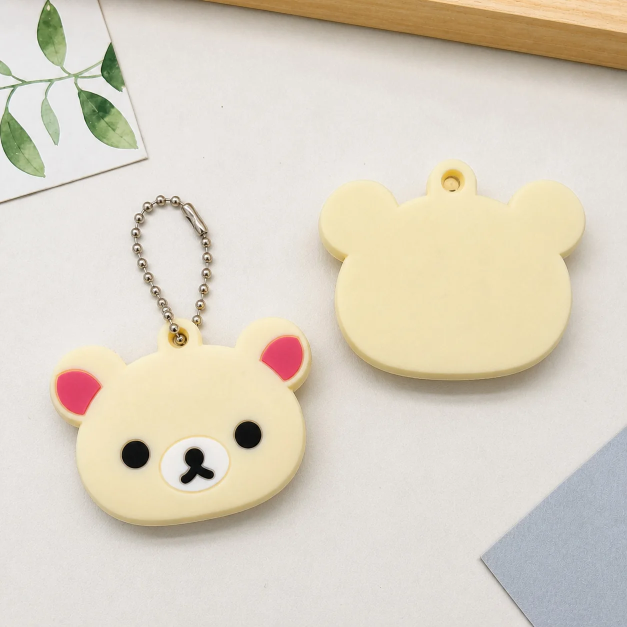 Niedlicher Cartoon Rilakkuma Weicher Silikon-Schlüsselanhänger, Kreativer Schlüsselbund, Nischen-Mode, Dekorative Schutzhülle – Detail 6