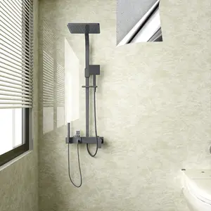 Papel De Parede Impermeável Autoadesivo, Folha De Mármore, Decoração Da Parede Do Banheiro, Óleo De Cozinha Peof Adesivos De Resistência A Alta Temperatura 10 principais vendas papel de parede lavavel sala - №9