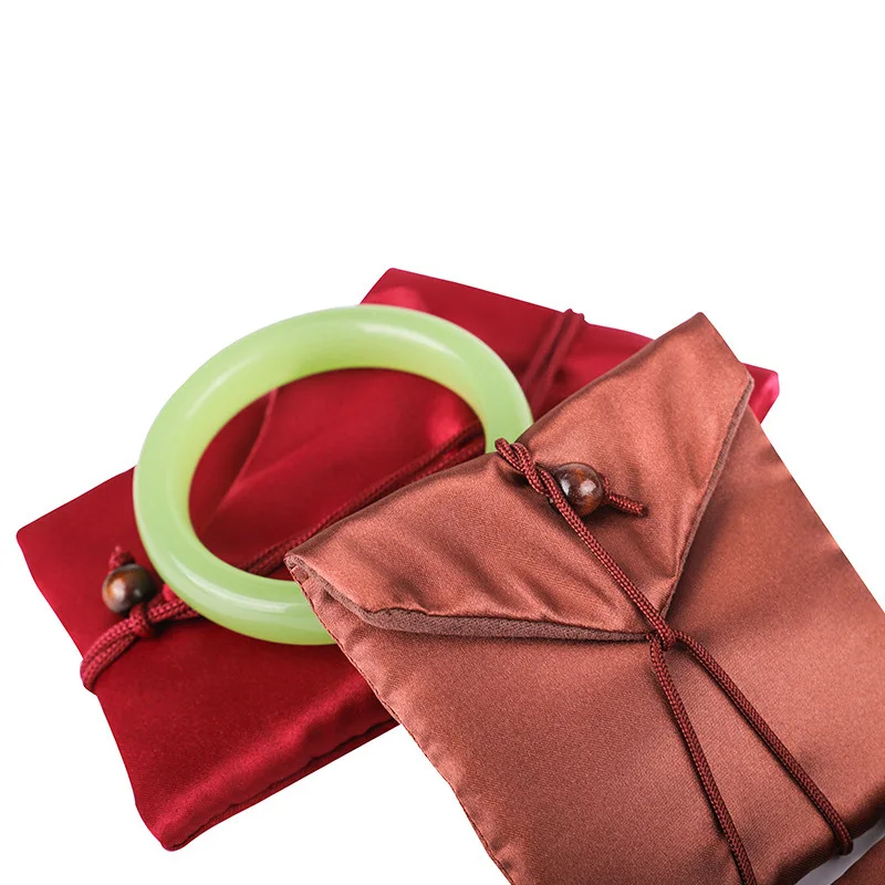 اللعب الثقافي حقيبة تغليف المجوهرات اللعب الثقافي اليشم الطريقة القديمة سوار ذهبي تخزين الرباط افتتاح حقيبة الديباج #4