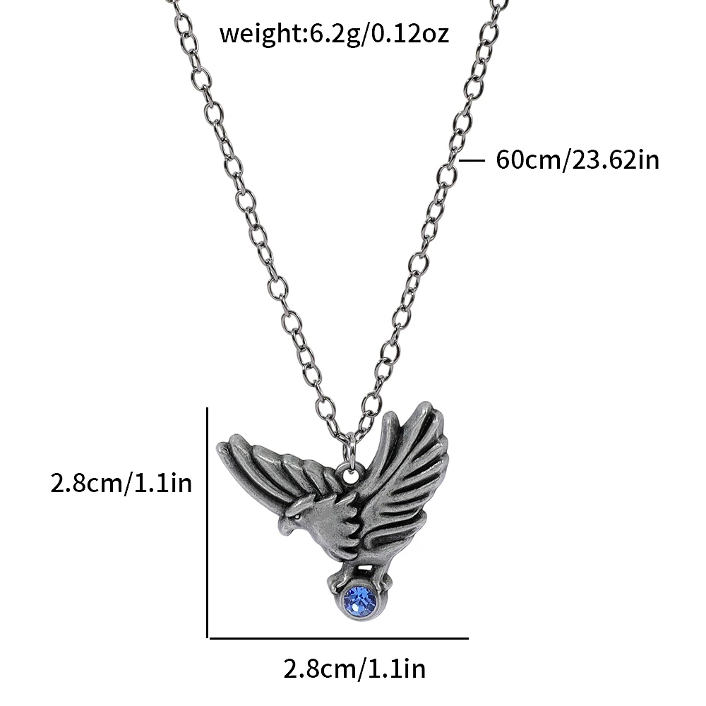Resident Evil 4 Eagle Ashley Graham Cosplay Necklace Handmade Retro Punk Fashion Jewelry Gamer Gift Party Accessory