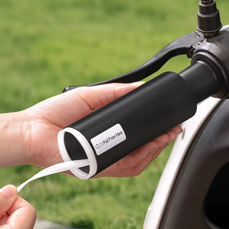Self Shrinking Motorcycle Handlebar Cover Silicone Non-Slip Anti Vibration Motorcycles Grip Covers Sleeve Protector