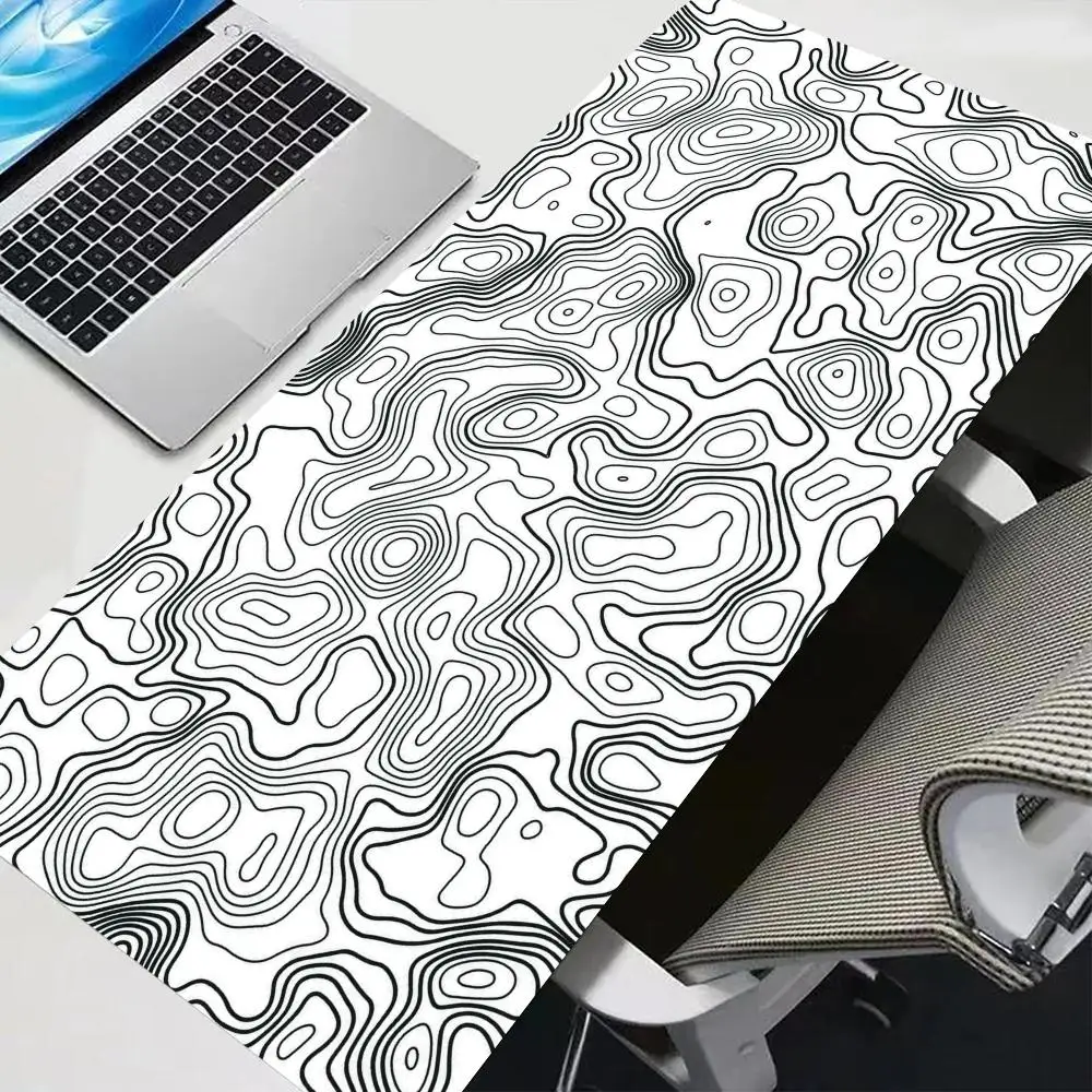 Table Mat Mousepad Abstract Line Playmat High Definition Wear Resistant Print Anime Games Pads For Office Corner