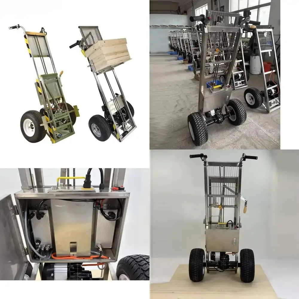 

Hot saleBeekeeping Tools Transport Cargo Hand Trolley Heavy Electric Bee Hive Lifter Cart