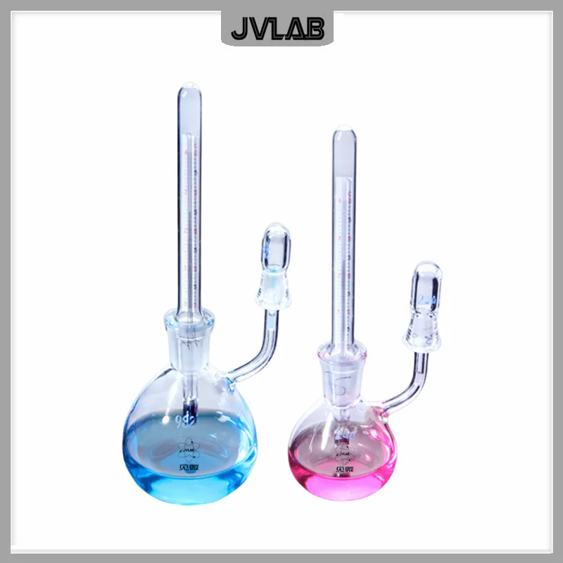 Glass Flask Attached Temperature Pycnometer Solid Pycnometer Li's Pycnometer 25ml 50ml