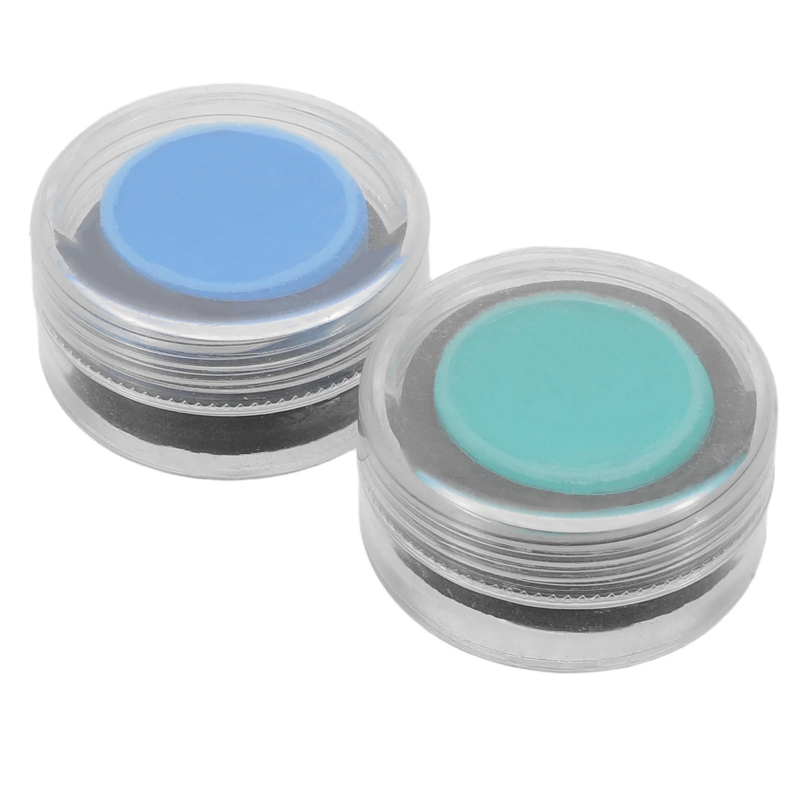 

2Pcs Snooker Pool Chalk Round Blue Green Billiard Chalk Powder Portable Accessory for Enhanced Shot Accuracy Billiards Powder