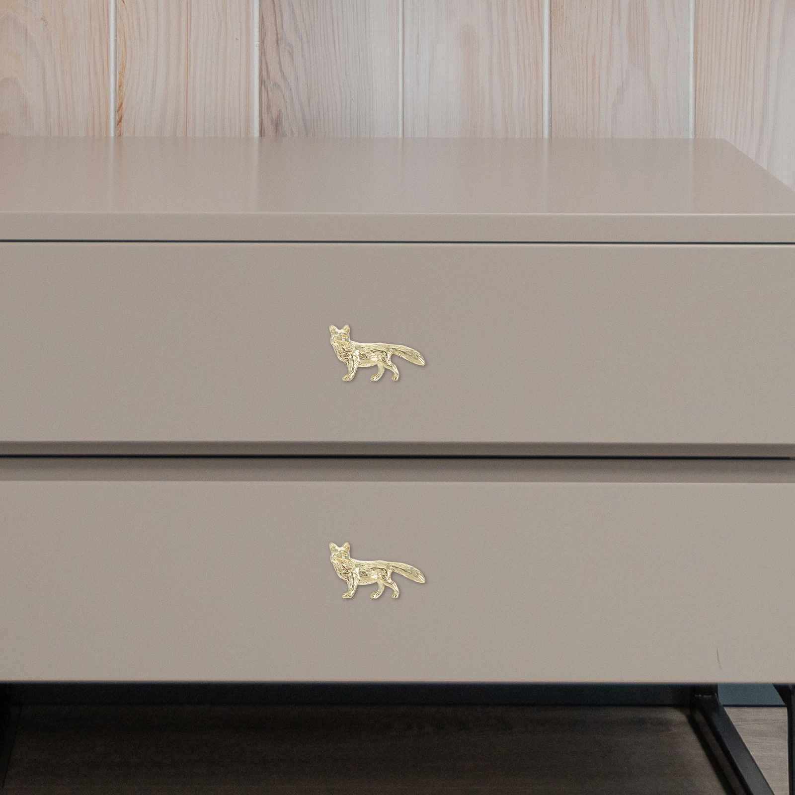 

Fox Handles Vintage Brass Cabinet Knobs Drawer Pulls Dresser Bronze Animal Figurine Decorative Furniture Hardware