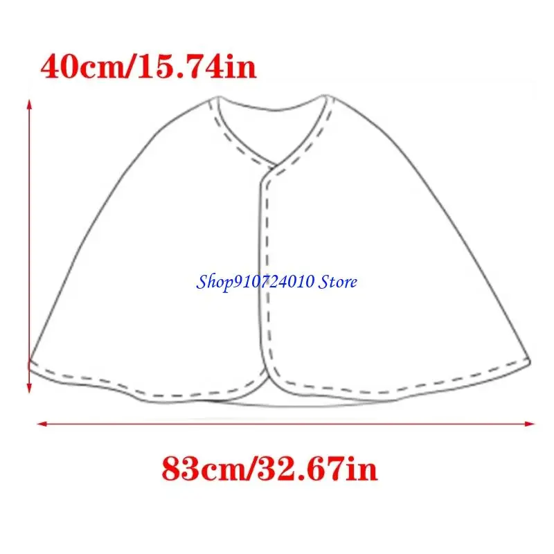 77HD Postpartum Cotton Shawl Cold Weather Shoulder Protector for Breastfeeding Mother