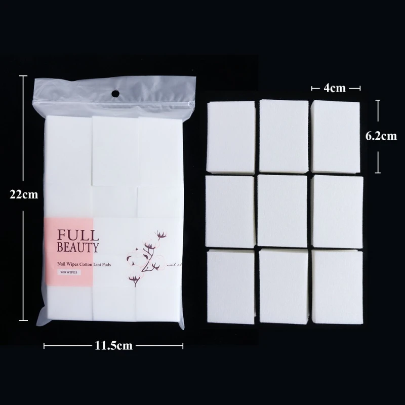 Nail Cotton Towel Tool Remover Cotton Pads 450 Pcs A Bag Multi-use Remove Nail Polish Cotton Face Make Up Remover Pad for Eyes view 6