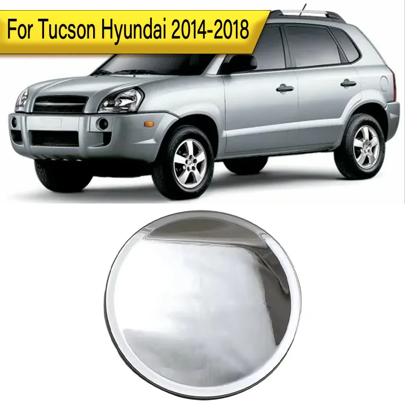 

For Tucson Hyundai 2014-2018 Fuel Tank Cap Car ABS Electroplated Fuel Tank Sticker Decorative Cover