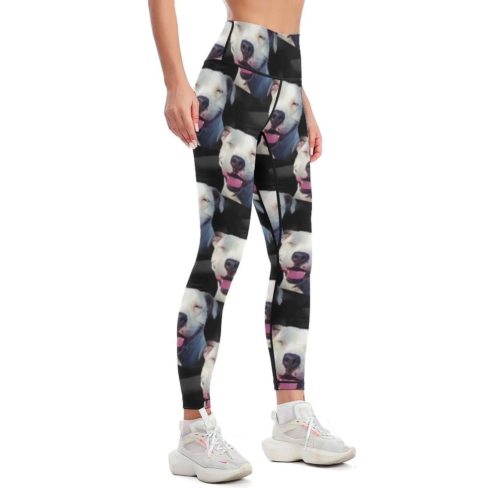 Smile Leggings sport pants active wear Womens Leggings