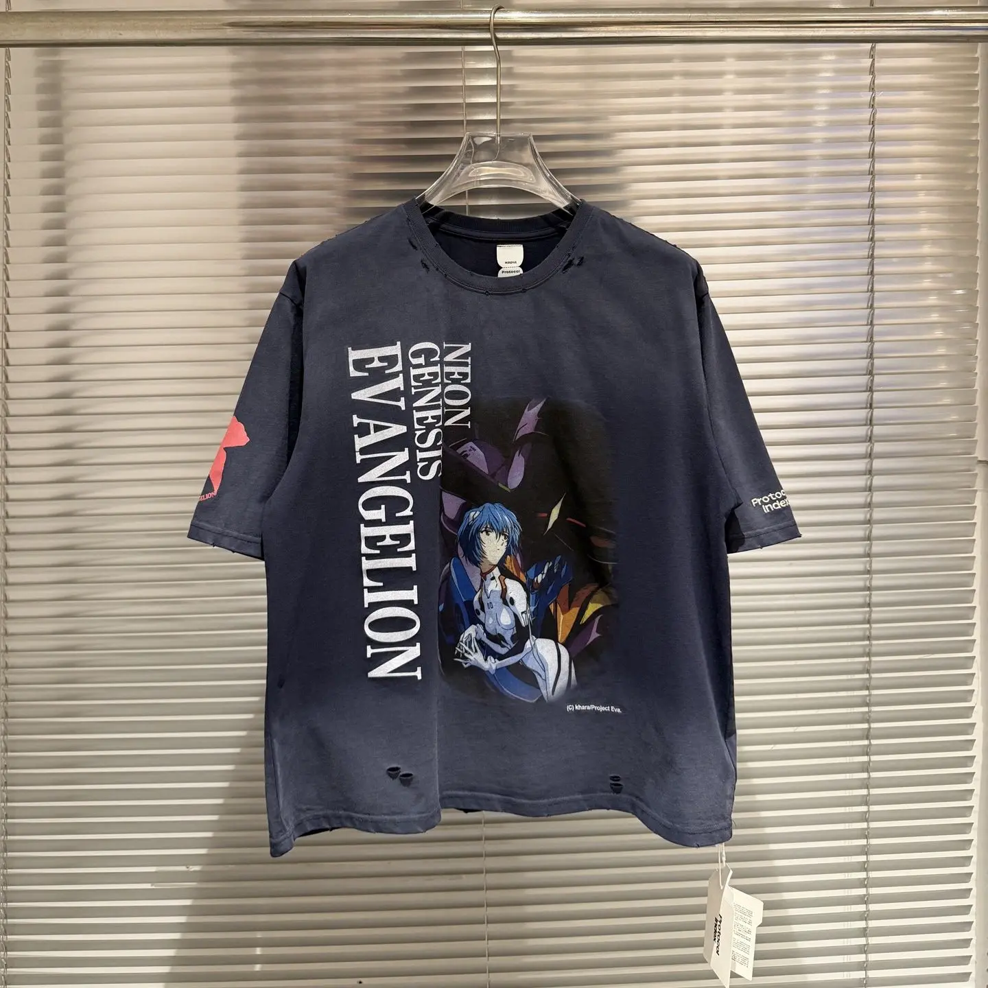 

Protocol index x EVA 25FW co-branded gradient washed anime illustration print short-sleeved T-shirt