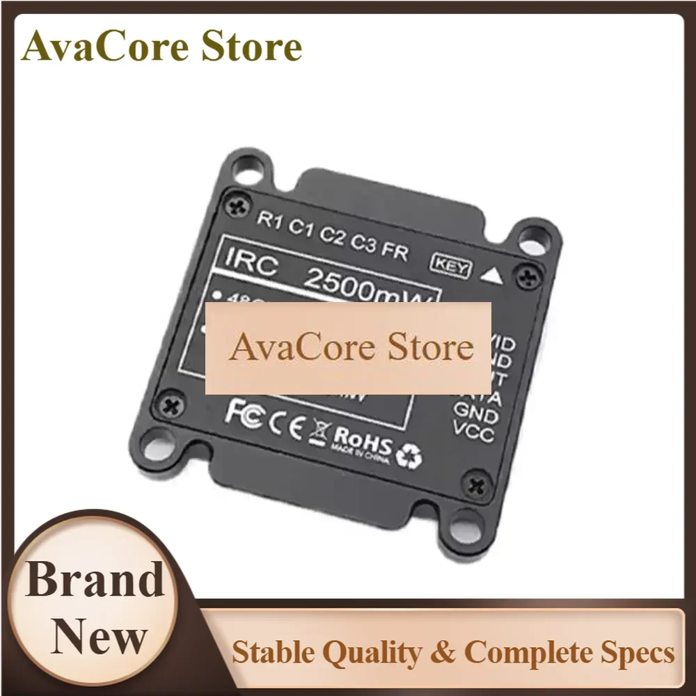 AvaCoreJINJIEAN 5.8G 2.5W 48CH VTX MMCX FPV Transmitter PIT 25 400 800 1500 2500mW Switchable Low Latency For RC Long Range Dron