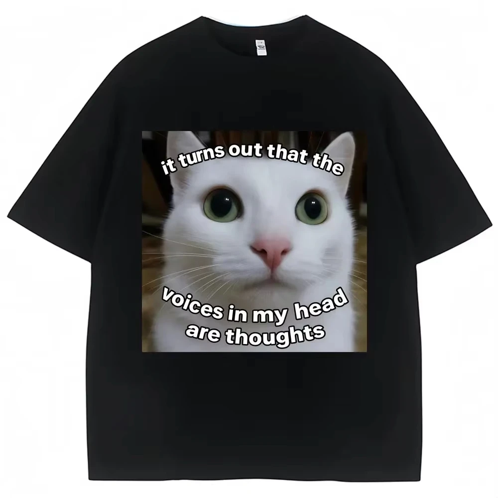 Goofy Ahh Cat T Shirt Meme Dank Cursed Weirdcore Cringey T-Shirts Men Women I Got Too Silly Tshirt Huh Cat Memebn Crying Cat