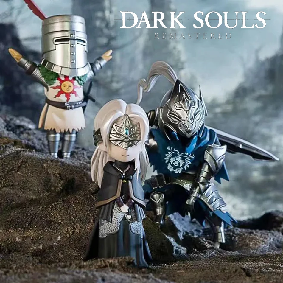 Q نسخة الظلام النفوس أنيمي عمل الشكل Solaire Artorias Ornstein حارس النار دمية أنيمي تمثال نموذج لعب للأولاد الهدايا