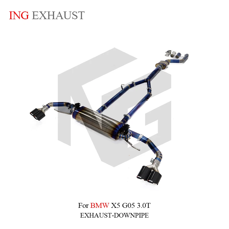 ING Titanium Alloy Catback for BMW X5 G05 3.0T Car Automitive Switch Valve Vehicle tools Performance Exhaust System