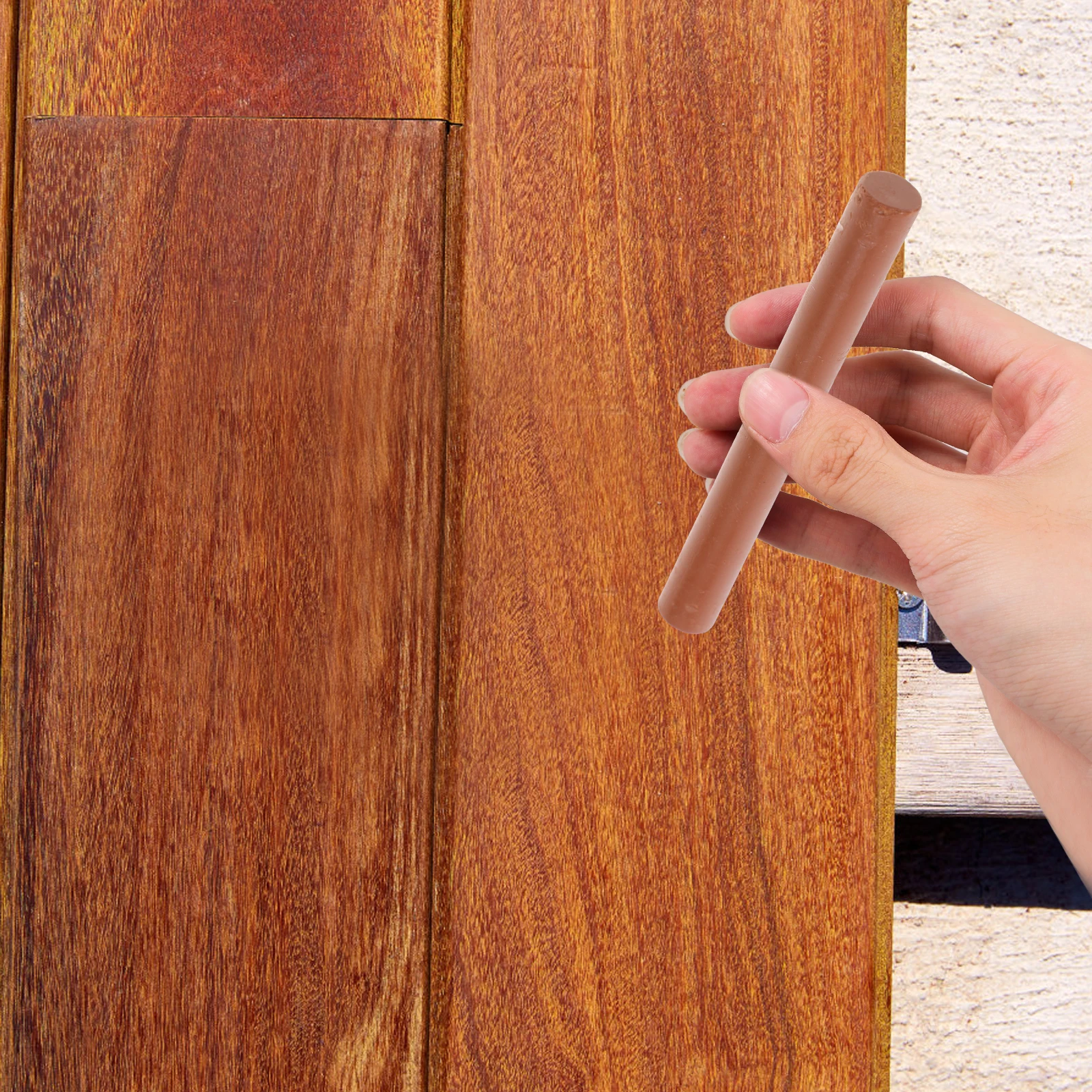 

2pcs Furniture Repair Crayons Wood Markers Scratch Filler Color Correction Refinishing Stain Desk Cabinet Floor