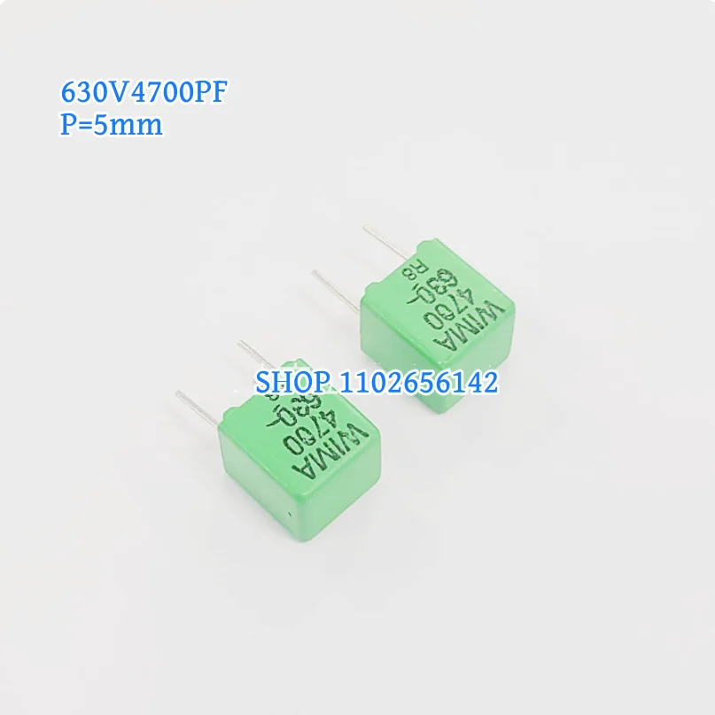 5pcs WIMA 4700pF 630V 472 FKP 2.5% 400V 4.7NF 630V high-precision Weima film capacitor  4700 630- 630V4700PF P=5mm