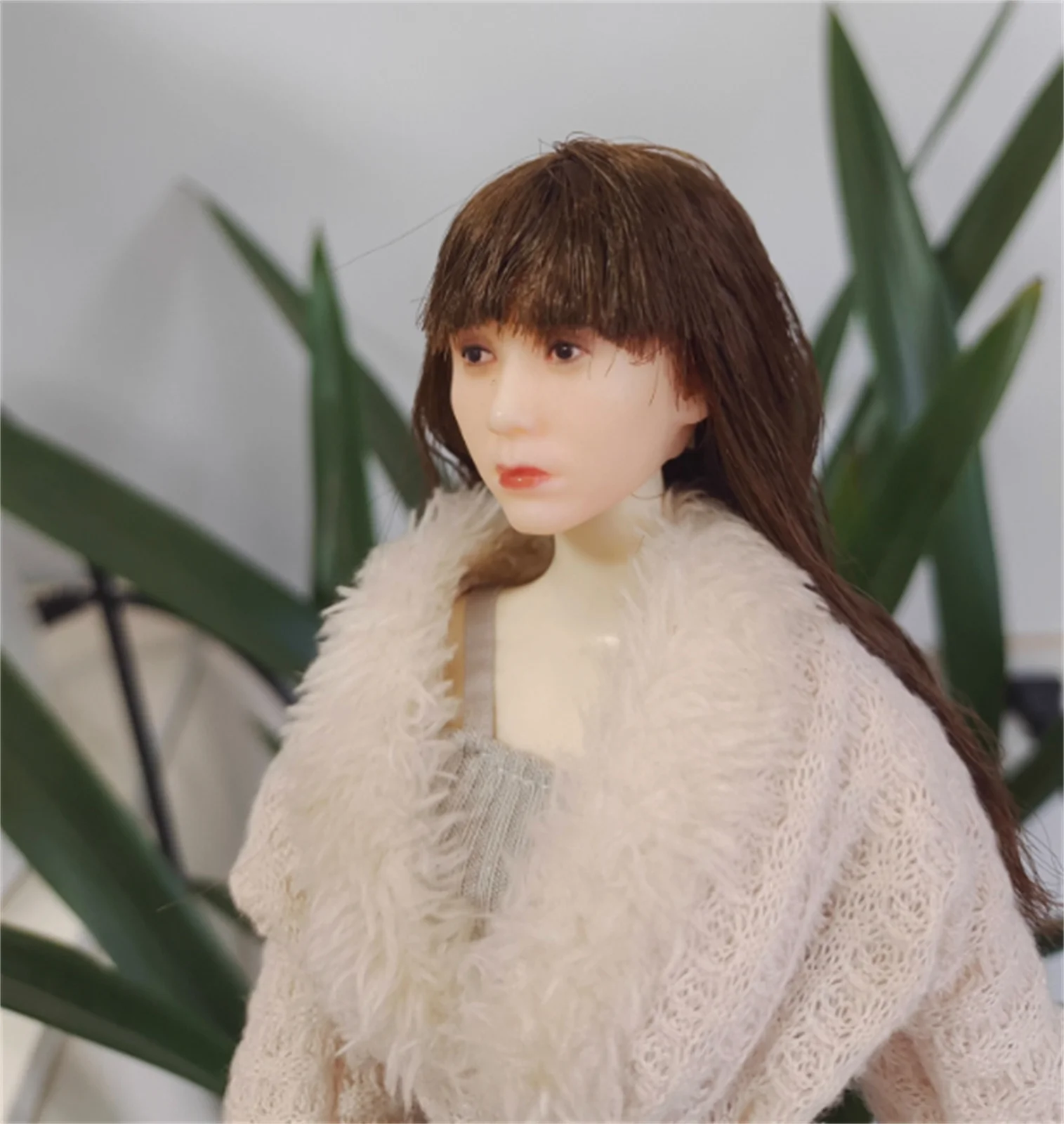 

Head Sculptl Asia Singer Star Female Beauty Soldier 1/6th Scale Figure Expression For 12 inch Phicen Tbleague figure Toys