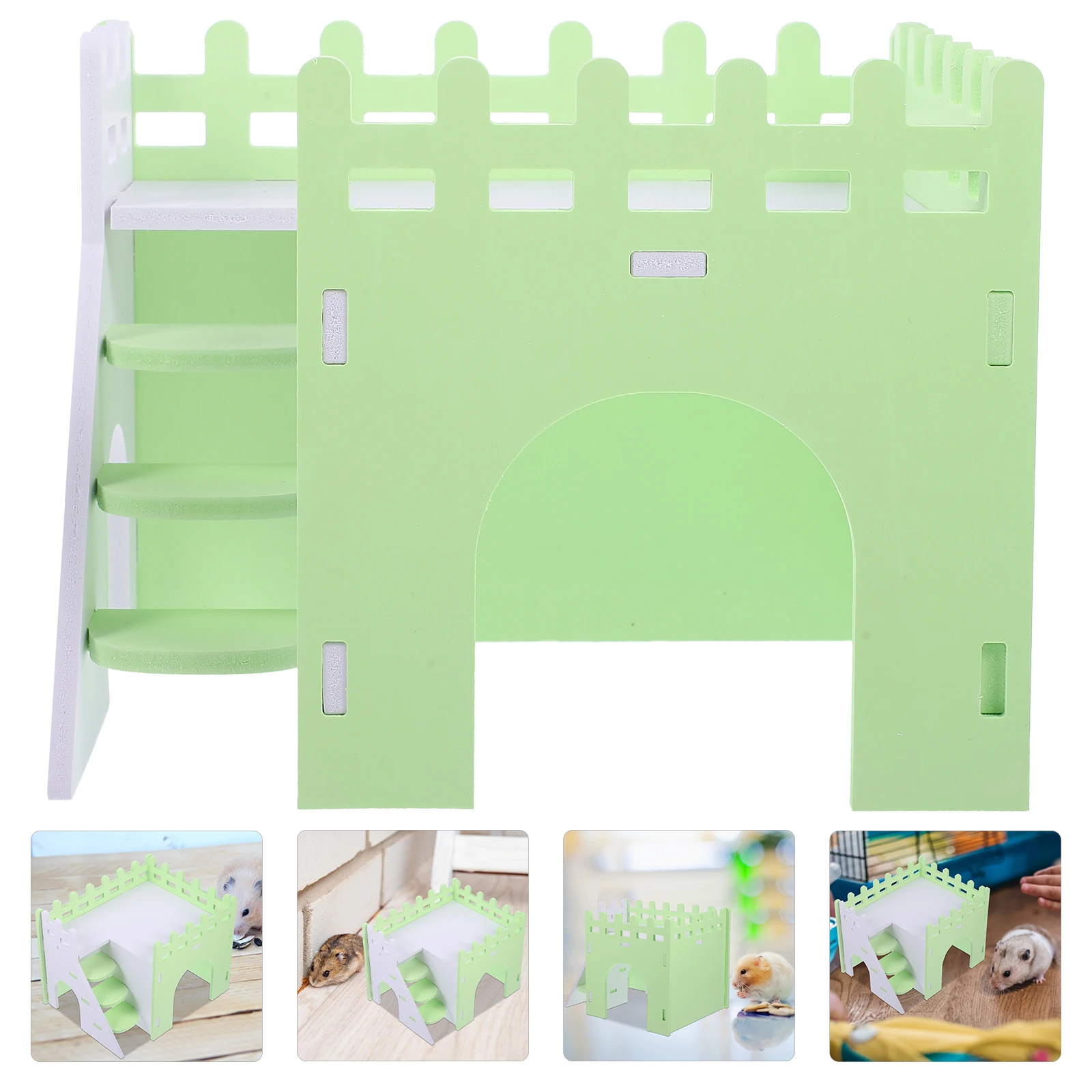 Petite cachette colorée pour Hamster, cochon d'inde, Rat, lapin, Pvc, cabane animale Durable, jeu de sommeil, Tunnel, Cage, accessoires