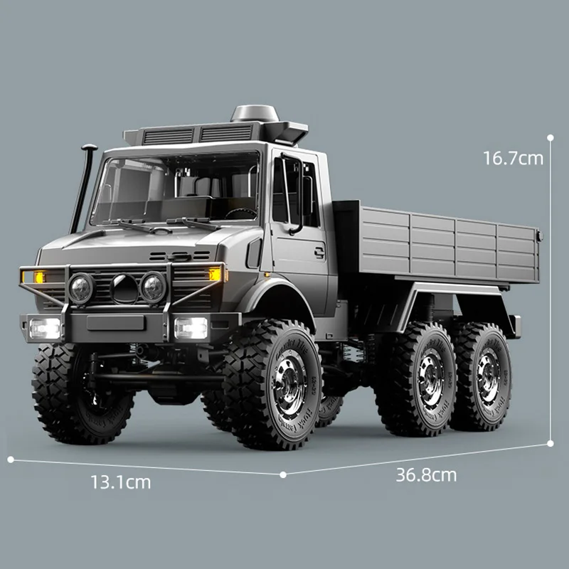 2.4G RC Crawler 6WD Unimog RC Truck 1:18 Proportional Control