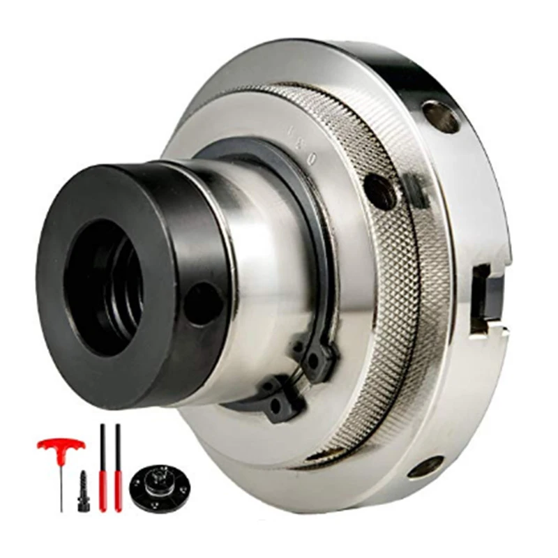 4-Inch Jaw Chuck Self-Centering Chuck Linkage Four-Jaw Woodworking Lathe Chuck Manual Positive And Negative Jaw Chuck