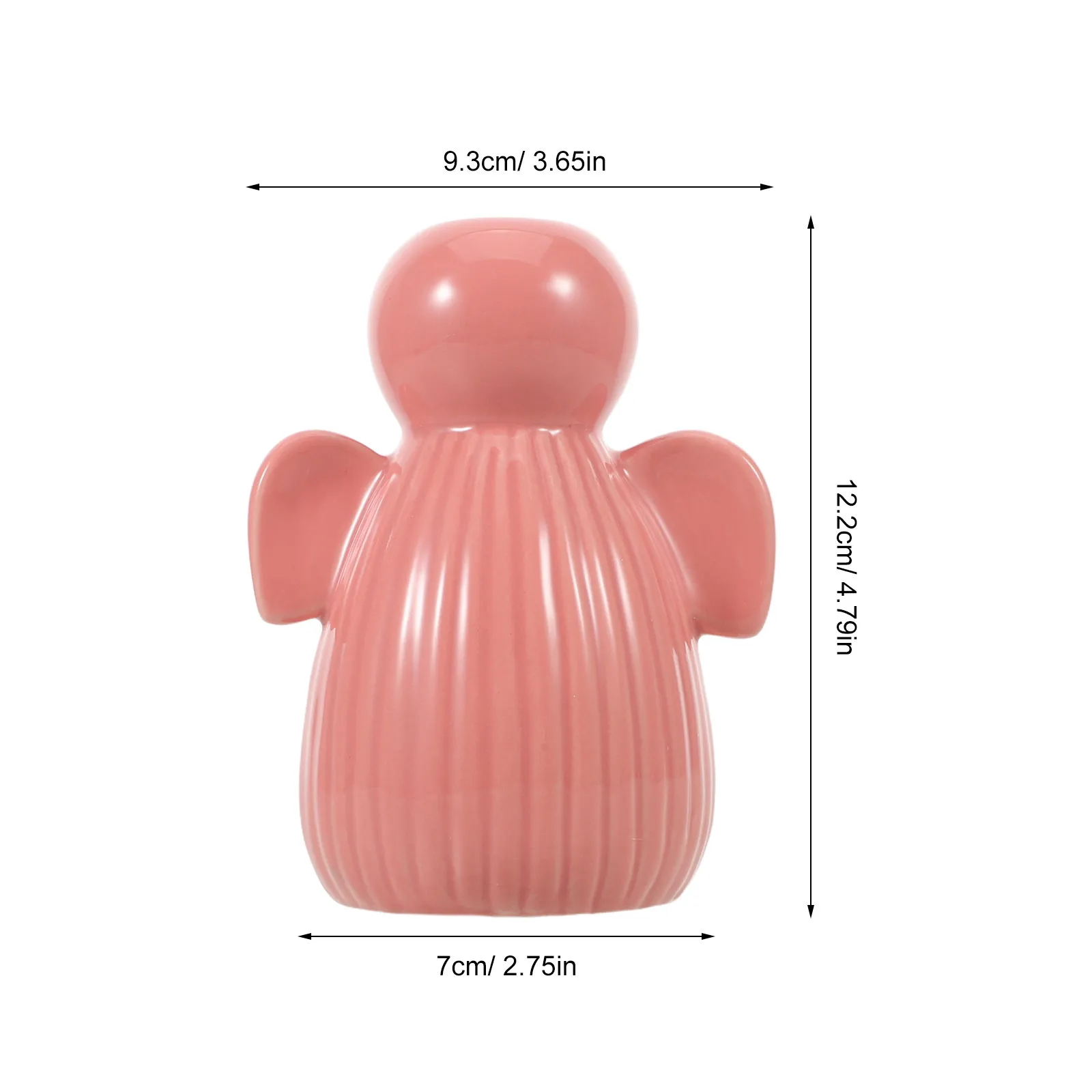 Ceramic Angel Vase Glazed Porcelain Sympathy Vase Spiritual Home Decor Baptism Christening Holiday Table