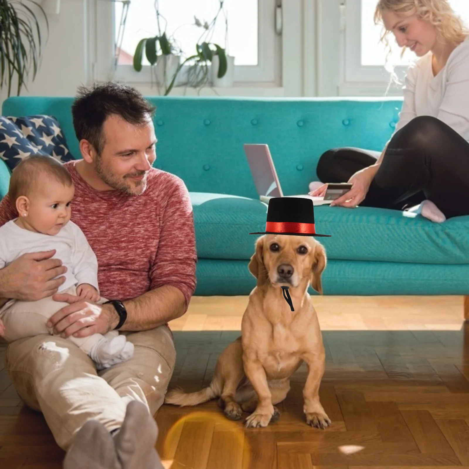 

1pc Magician For Dogs Cats Non-Woven Hat Costume Tops Hat For Dog Party Birthday Photography Accessory