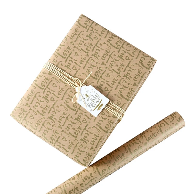 Kraft Cadeaupapier Set Voor Verjaardag, Feest, DIY Decoraties, Babyshower Wrap, Valentijnsdag - 6 Vellen