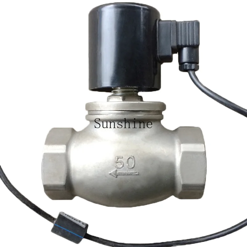 صمام التحكم في الملف اللولبي لدرجة الحرارة العالية بالبخار، ضغط عالي 304 من الفولاذ المقاوم للصدأ AC220V DC24V