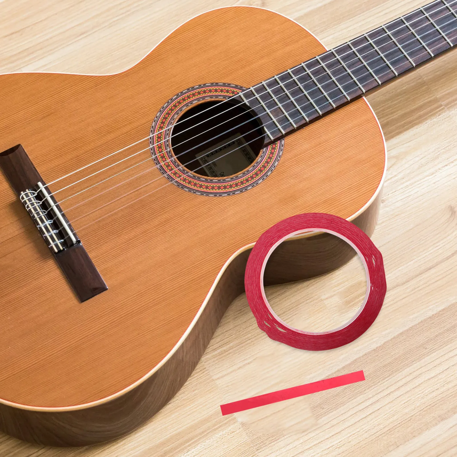 1 Roll Colorful Violin Fingerboard Stickers Beginner Cuttable Fretboard Tape Accurate Finger Position Violin Learning Helper