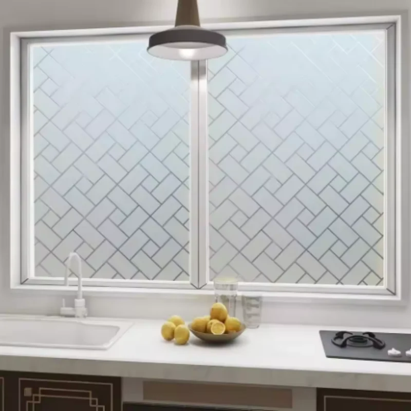 Multi-Purpose Laser Static Cling Glass Window Sticker, Heat Insulation Anti-Peep Decor Window Sticker, Light Transmitting Non-Se