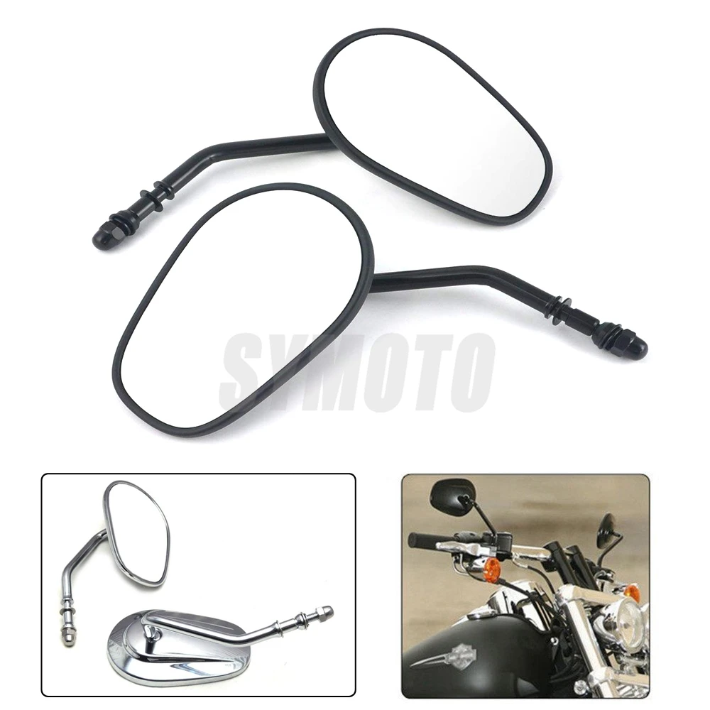 

Motorcycle Rear View Side Mirror For Harley Sportster XL 883 1200 XL883N Custom XL1200C Rearview Mirror Fat Boy Iron Street Bob