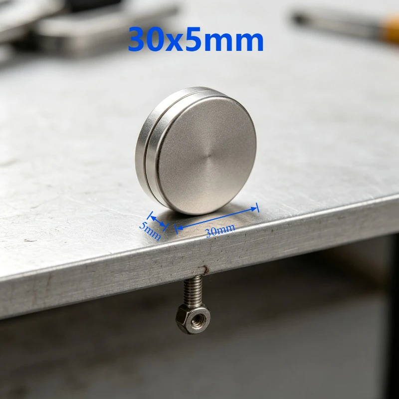 30x5 mm Round Disc Neodymium Magnet 30*5 mm Super Powerful Strong Permanent NdFeB Magnet for Fridge DIY Industrial Use 30*5mm