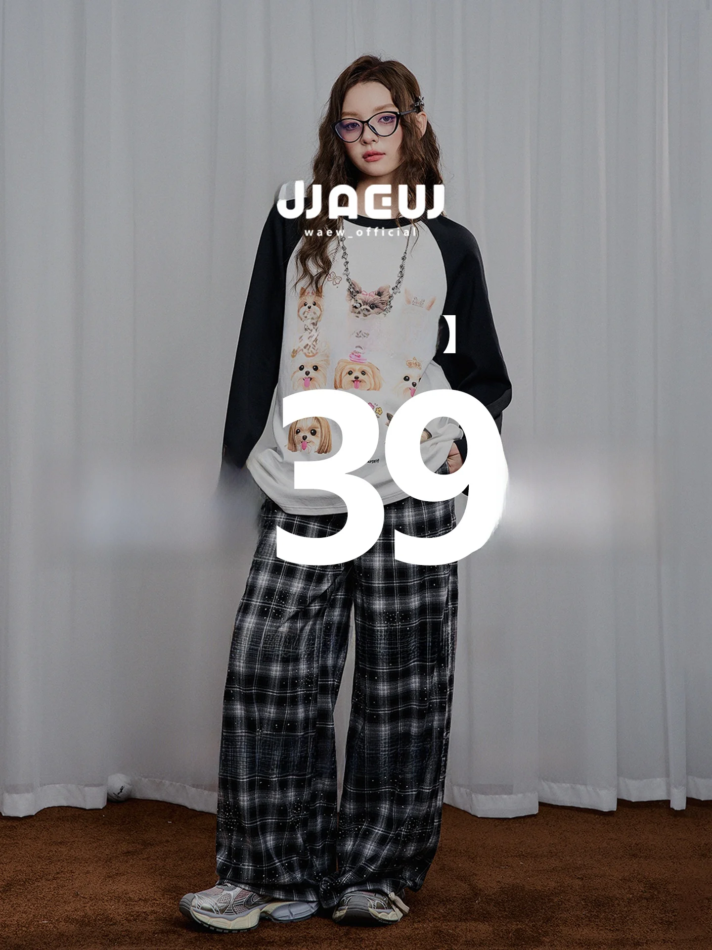 

WAEW осенне-зимняя длинная футболка Sve irt свитер, женский комплект из 39 предметов, дышащий, средний, тонкий, круглый, Ne Cas...