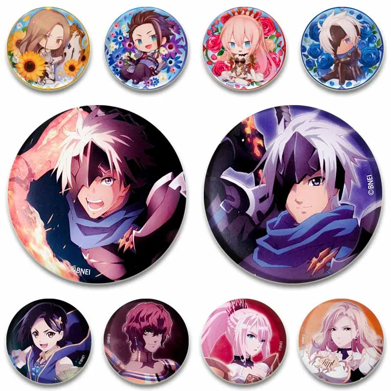 

Game Character Shionne Alphen Rinwell Coin Brooch Anime Tales of Arise Badges Bag Clothing Decoration Pins Friend Jewelry Gifts