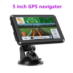 Navigateurs GPS de camion de voiture HD, Sat Nav, FM, AVIN, dernière Europe, Amérique du Sud, États-Unis, Moyen-Orient, carte du monde, 5