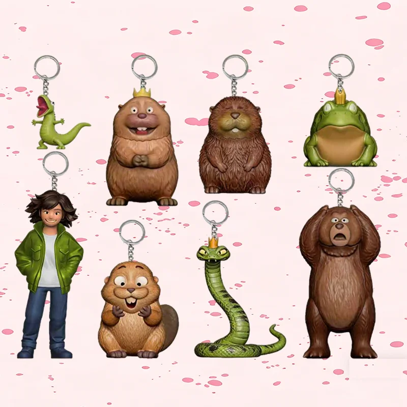 

Набор из 8 брелоков-трансформеров Hoppers Beaver: высококачественные аниме-фигурки, коллекционные сувениры, украшения, подарки на день рождения