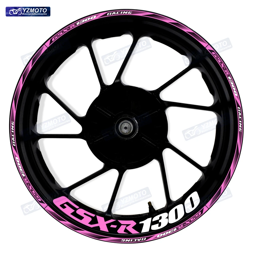 

For GSX R 1300 GSX-R1300 Motorcycle Front And Rear Wheel Hub 17 Inch Sticker Waterproof Reflective Rim Stickers Decorate Decal