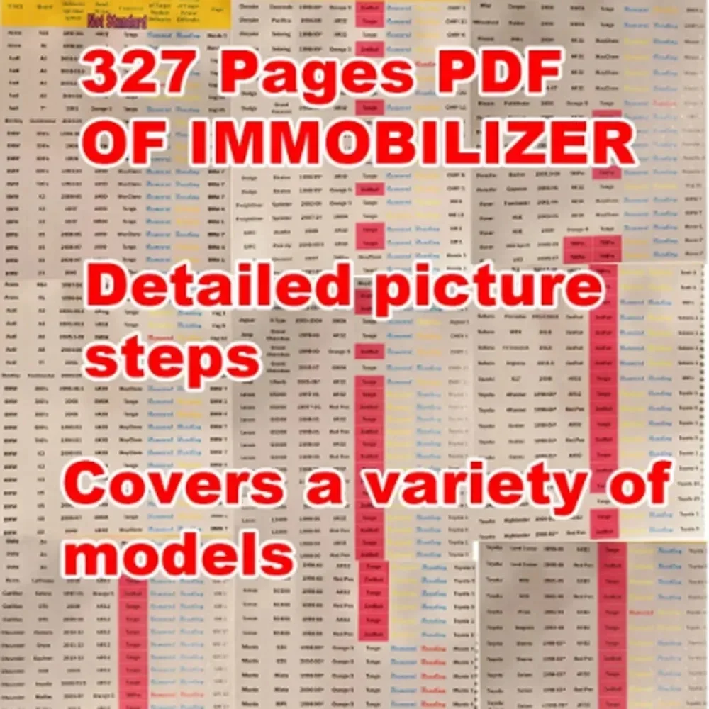 Advanced IMMO BOOK Automotive Immobilizer Programming Ebook 327 Pages PDF Check/Diagnose/Repair Car Control Box ECU Teaching