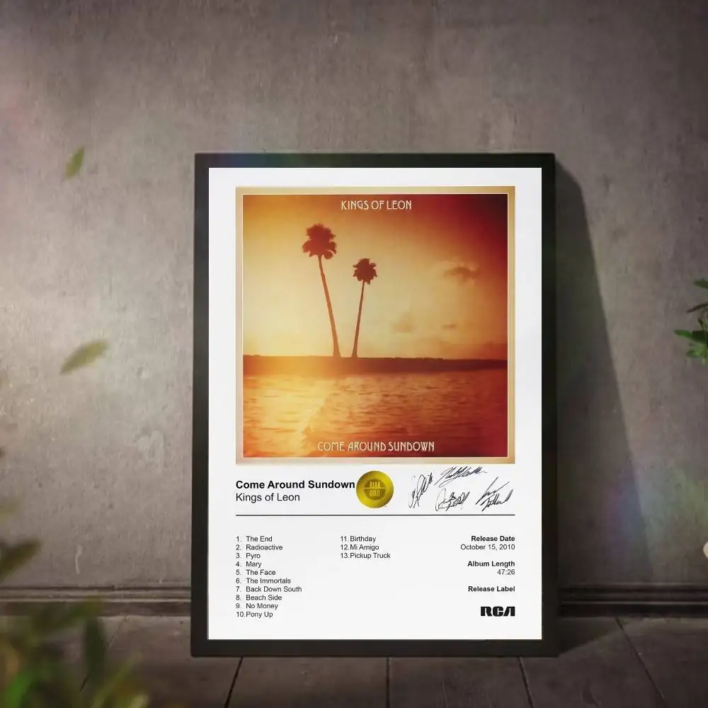 K-Kings Of L-Leon Poster Music Album Canvas Print Wall Art Room Decor Wall Art Print Home Decor 50X70 Room