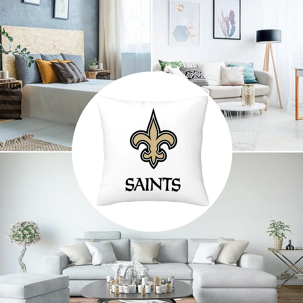 Home and Decoration New Orleans Saints Pillow Cover Luxury Living Room Decoration Decorative Pillows for Sofa Cushion Covers