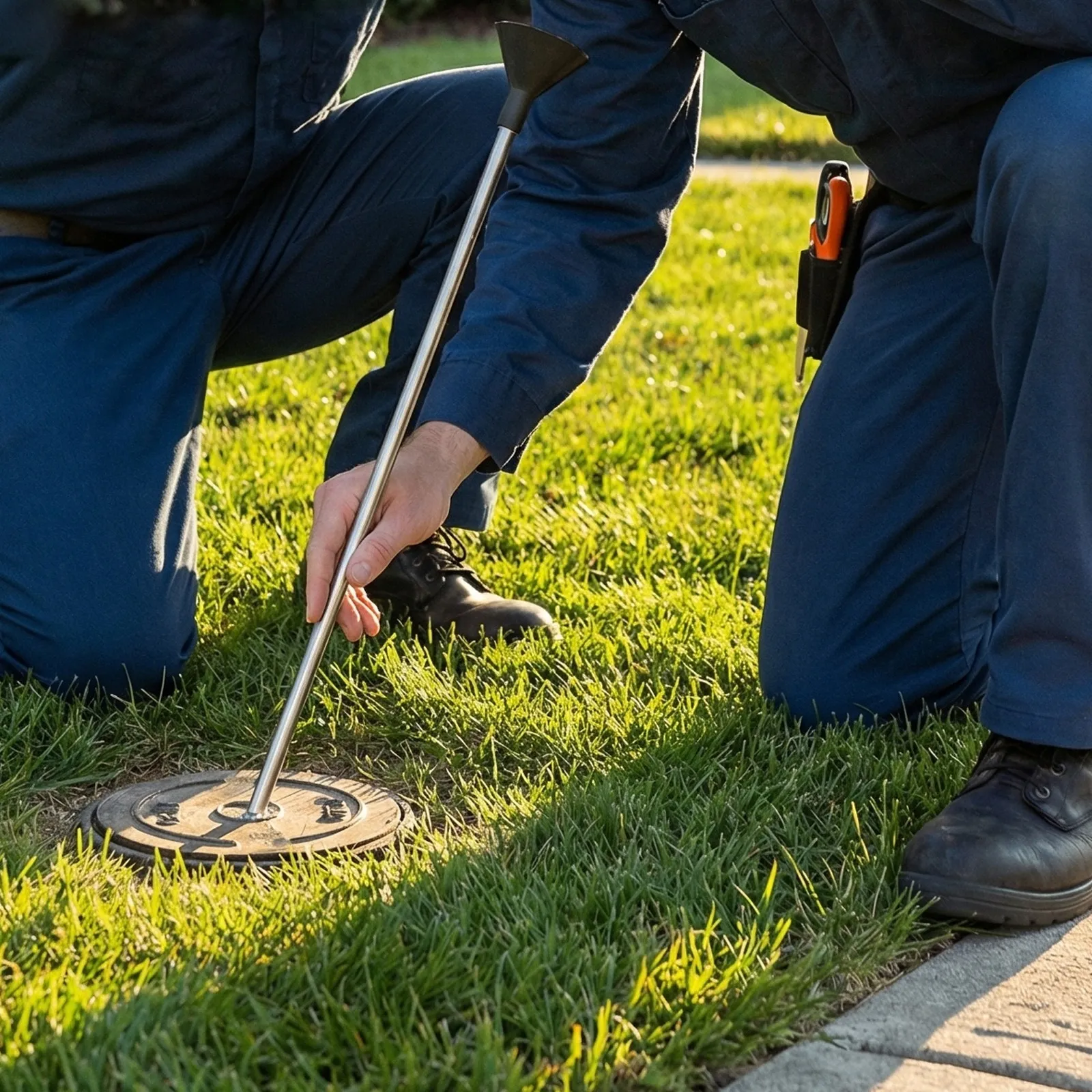 Leak Detection Rod Stainless Steel Portable Acoustic Listening Device for Underground Pipe Inspection Household Plumbing
