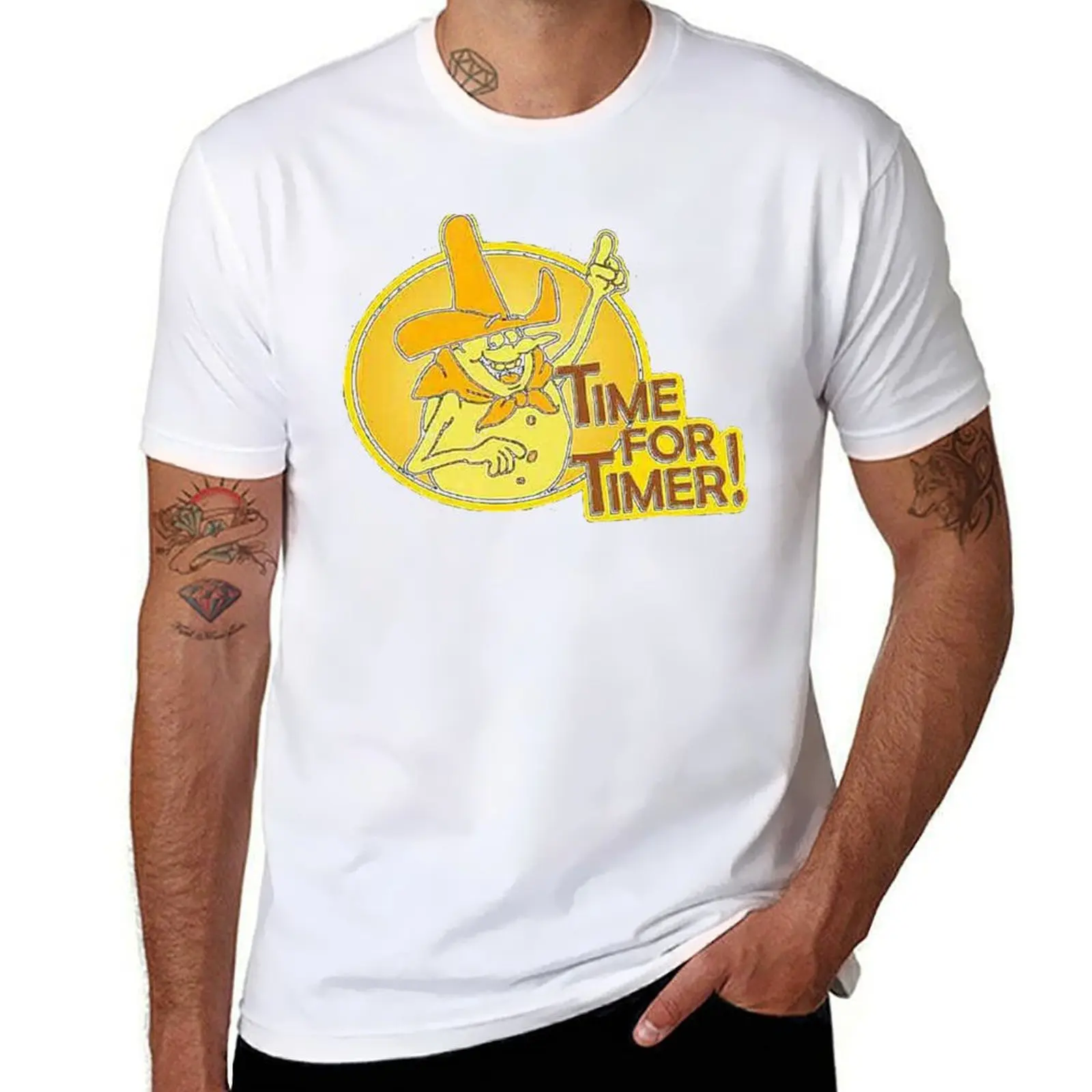 

Time For Timer 70s PSA T-Shirt man t shirts for men t shirts with prints T-Shirt