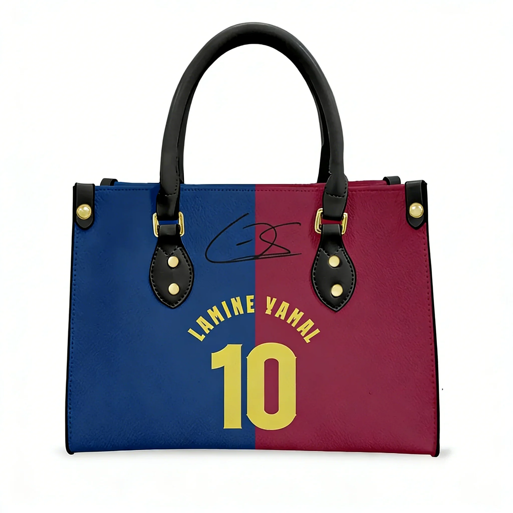 

Сумка-тоут Yamal No.10 для женщин и мужчин, модная сумка через плечо, кожаная сумка с изображением испанской футбольной звезды, деловая сумка, дорожная сумка, сумка для покупок, подарок