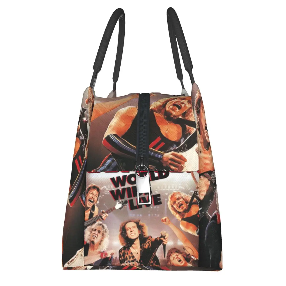 SCORPIONS-World Wide Live 50th Band Anniversary Portable insulation bag for Cooler Food Office Pinic Container