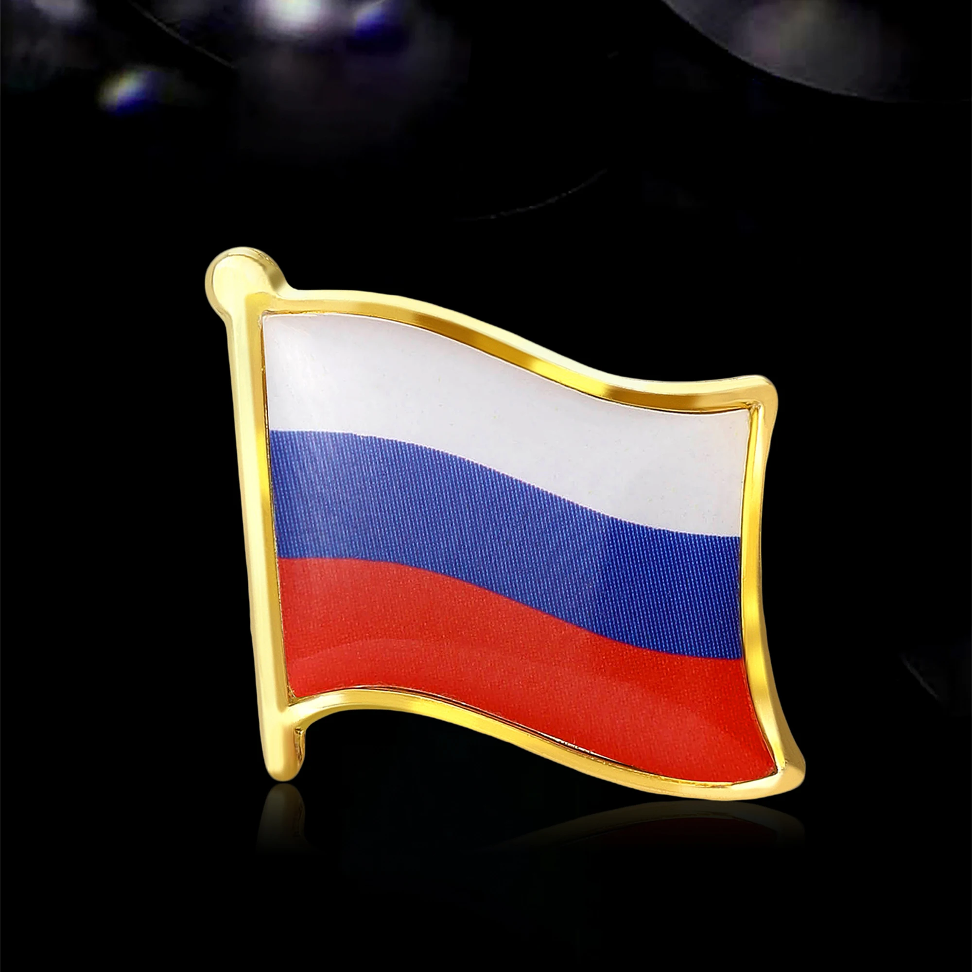 New Enamel Russian Flag Brooches for Women Unisex Flag Pins Event Party Backpack Fashion Gfits Decoration Clothes Accessories
