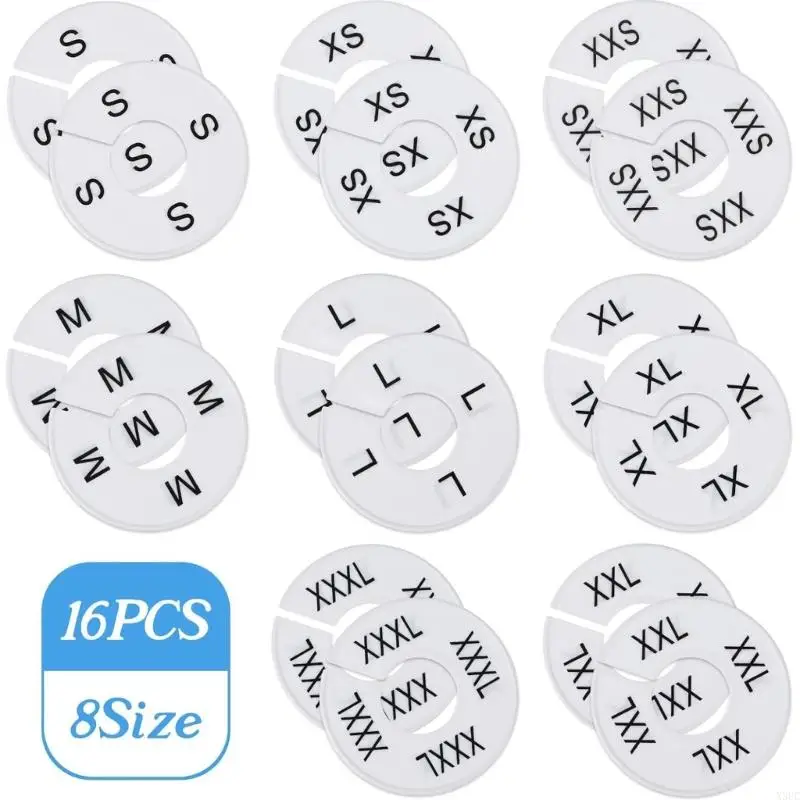 Pack Of 16 Plastic Materials Closet Size Dividers For Wardrobe And Retail Display With Customizable Addition X3UC
